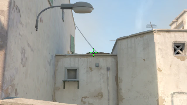 Where to aim before releasing the throw