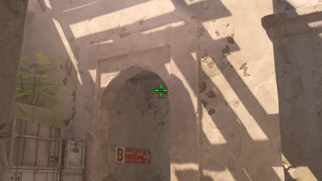 Where to aim before releasing the throw