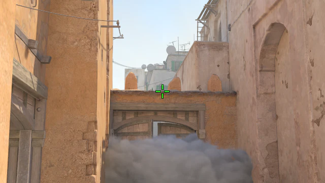 Where to aim before releasing the throw