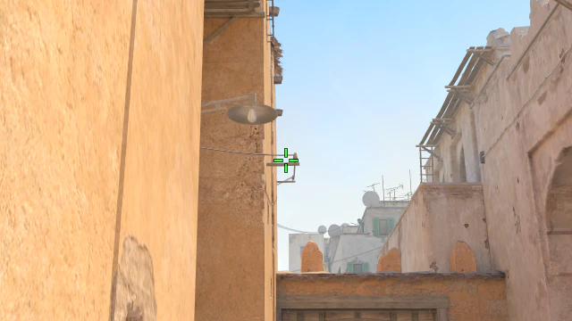 Where to aim before releasing the throw