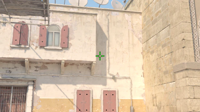 Where to aim before releasing the throw