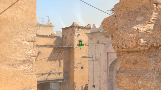 Where to aim before releasing the throw