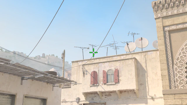 Where to aim before releasing the throw