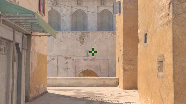 Where to aim before releasing the throw