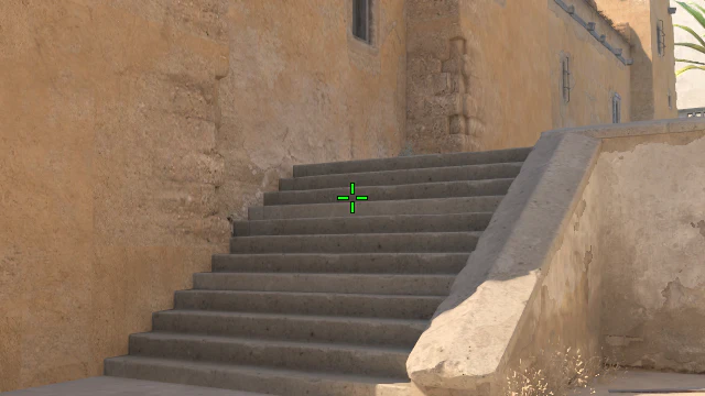Where to aim before releasing the throw