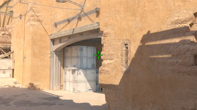 Where to aim before releasing the throw