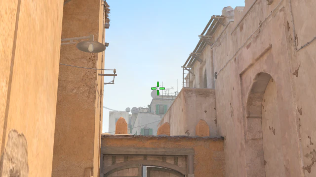 Where to aim before releasing the throw