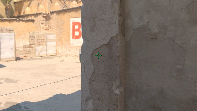 Where to aim before releasing the throw