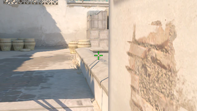 Where to aim before releasing the throw
