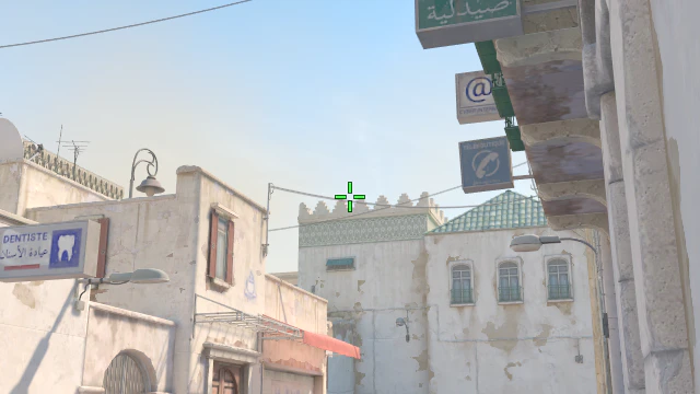 Where to aim before releasing the throw