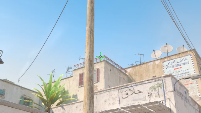 Where to aim before releasing the throw