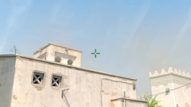 Where to aim before releasing the throw