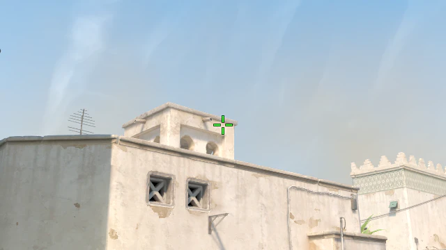 Where to aim before releasing the throw