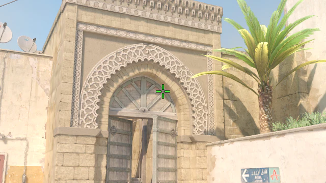 Where to aim before releasing the throw