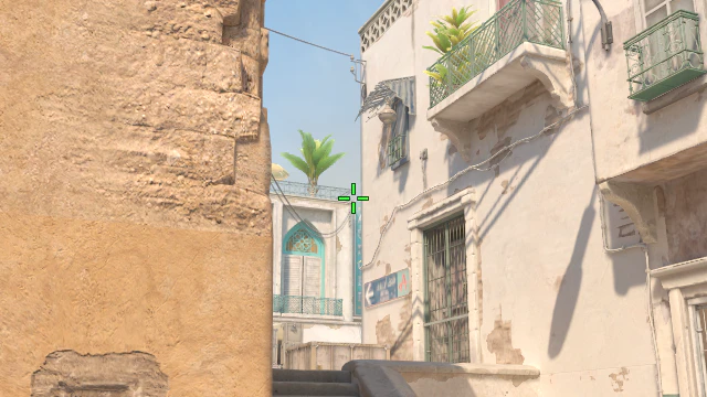 Where to aim before releasing the throw