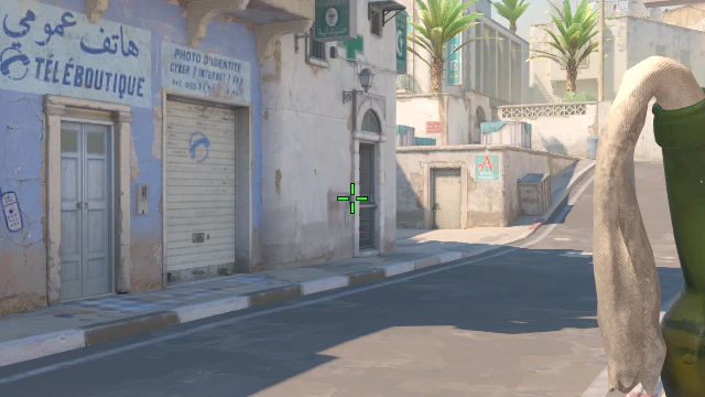 Where to aim before releasing the throw