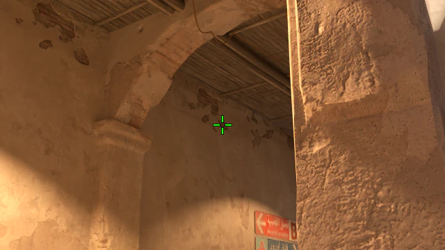 Where to aim before releasing the throw
