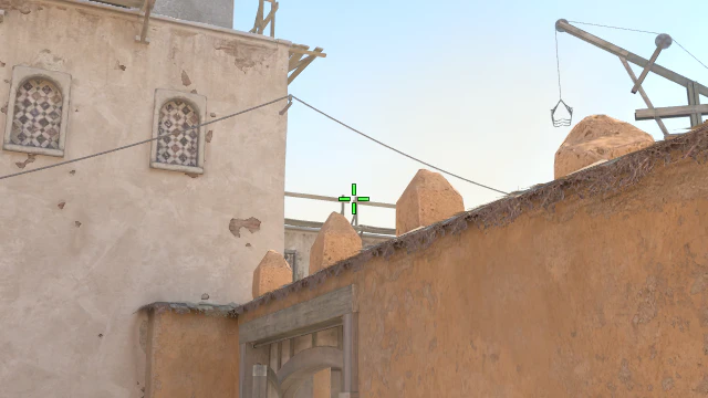 Where to aim before releasing the throw