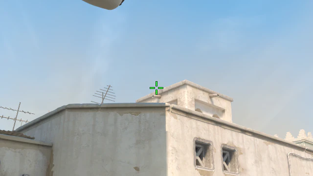 Where to aim before releasing the throw