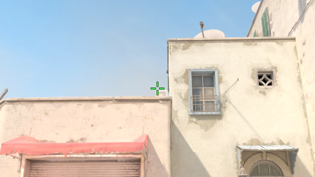 Where to aim before releasing the throw