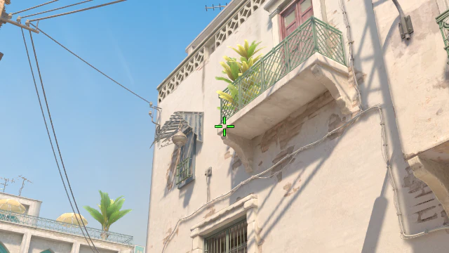 Where to aim before releasing the throw