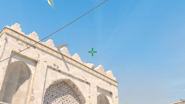 Where to aim before releasing the throw