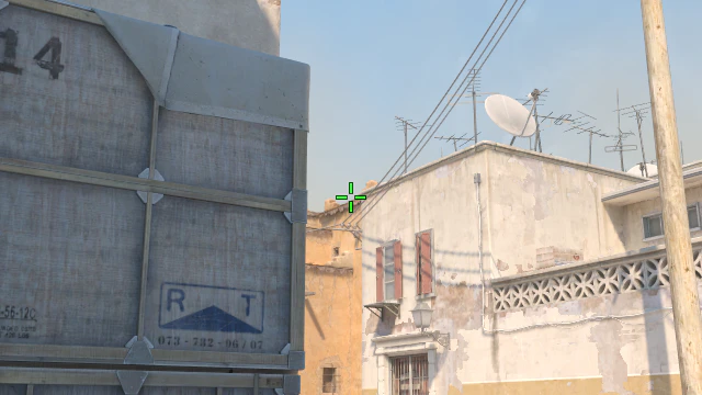 Where to aim before releasing the throw