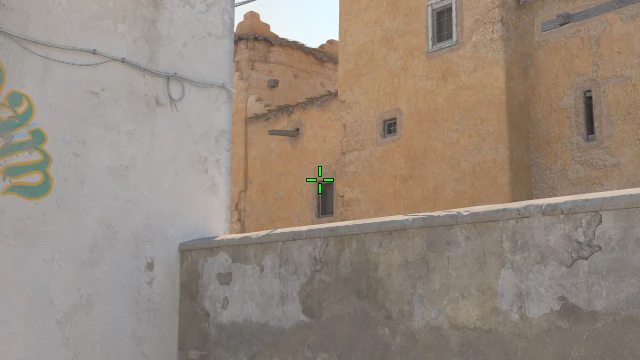 Where to aim before releasing the throw