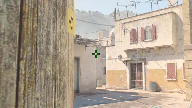 Where to aim before releasing the throw