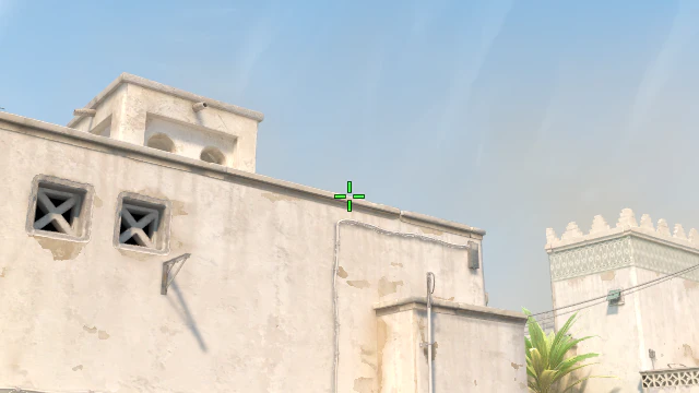 Where to aim before releasing the throw