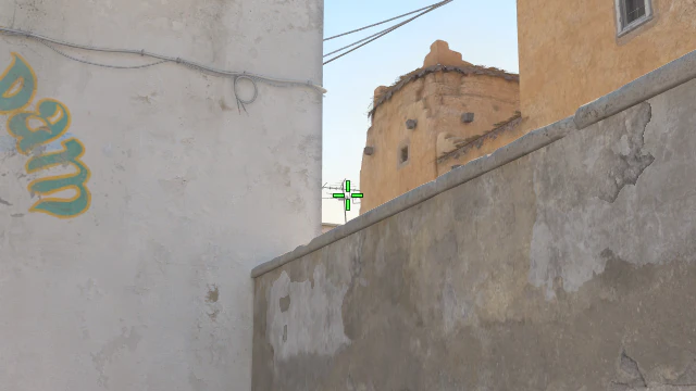 Where to aim before releasing the throw