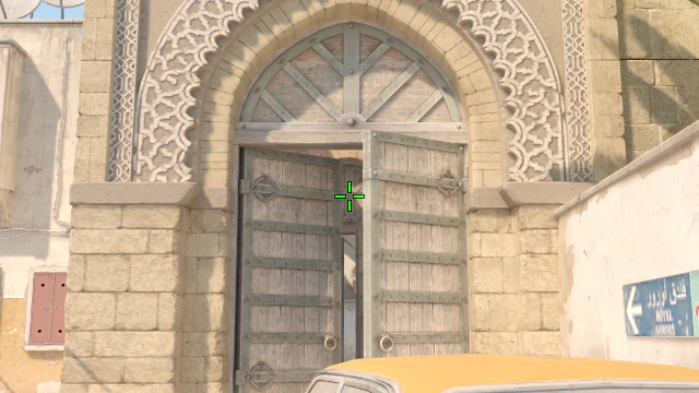Where to aim before releasing the throw