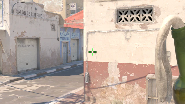 Where to aim before releasing the throw