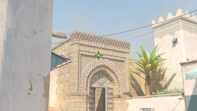 Where to aim before releasing the throw