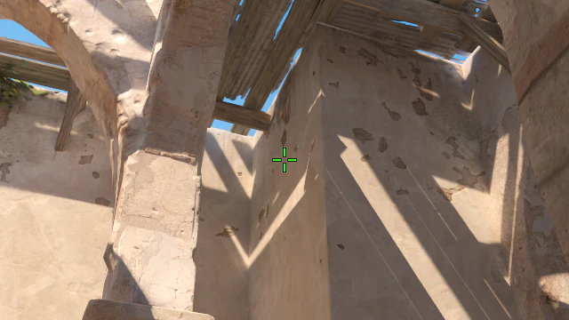 Where to aim before releasing the throw