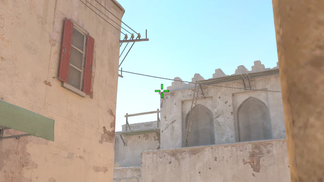 Where to aim before releasing the throw