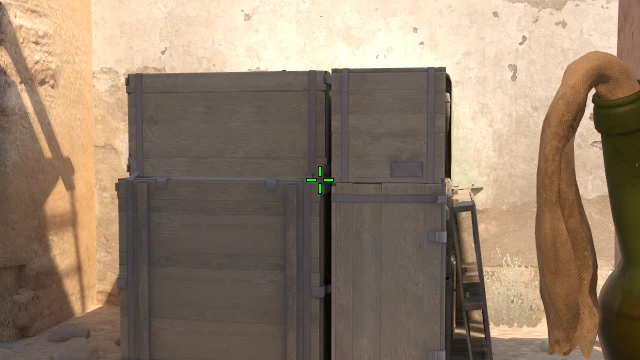 Where to aim before releasing the throw