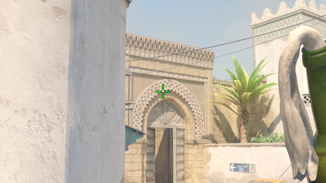 Where to aim before releasing the throw