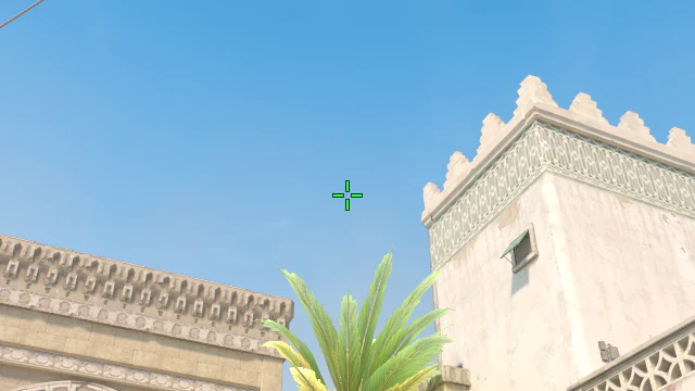 Where to aim before releasing the throw