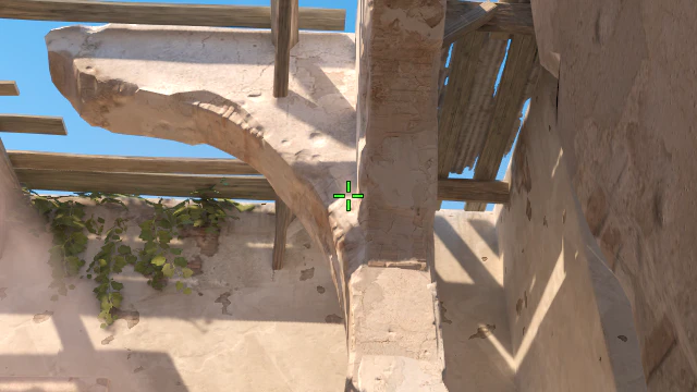 Where to aim before releasing the throw