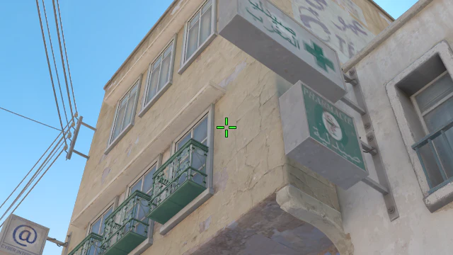 Where to aim before releasing the throw