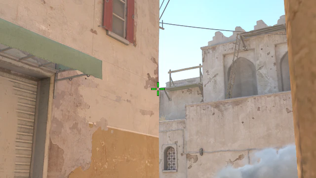 Where to aim before releasing the throw