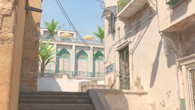 Where to aim before releasing the throw
