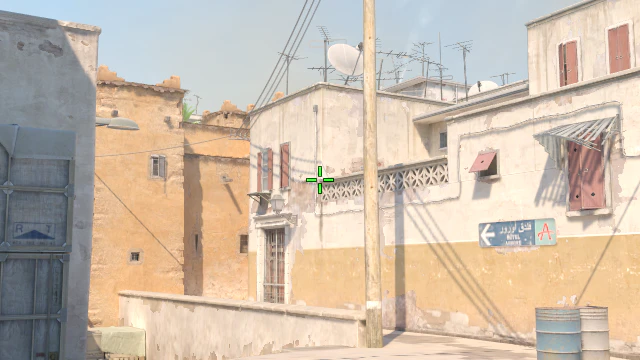 Where to aim before releasing the throw