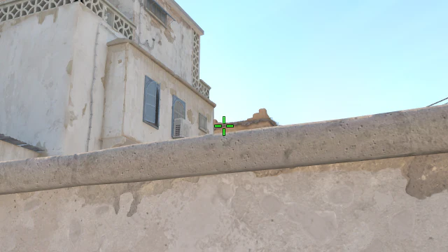 Where to aim before releasing the throw