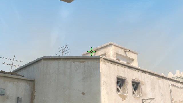 Where to aim before releasing the throw