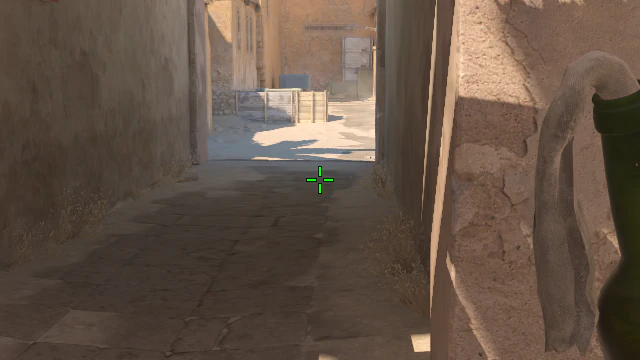 Where to aim before releasing the throw