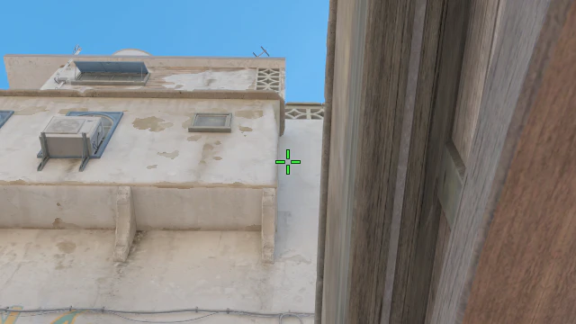 Where to aim before releasing the throw