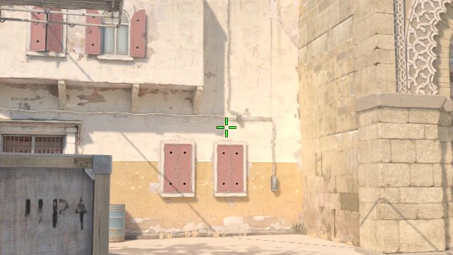 Where to aim before releasing the throw