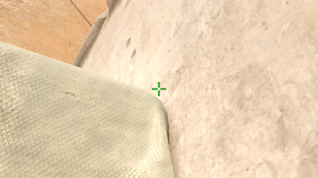 Where to aim before releasing the throw